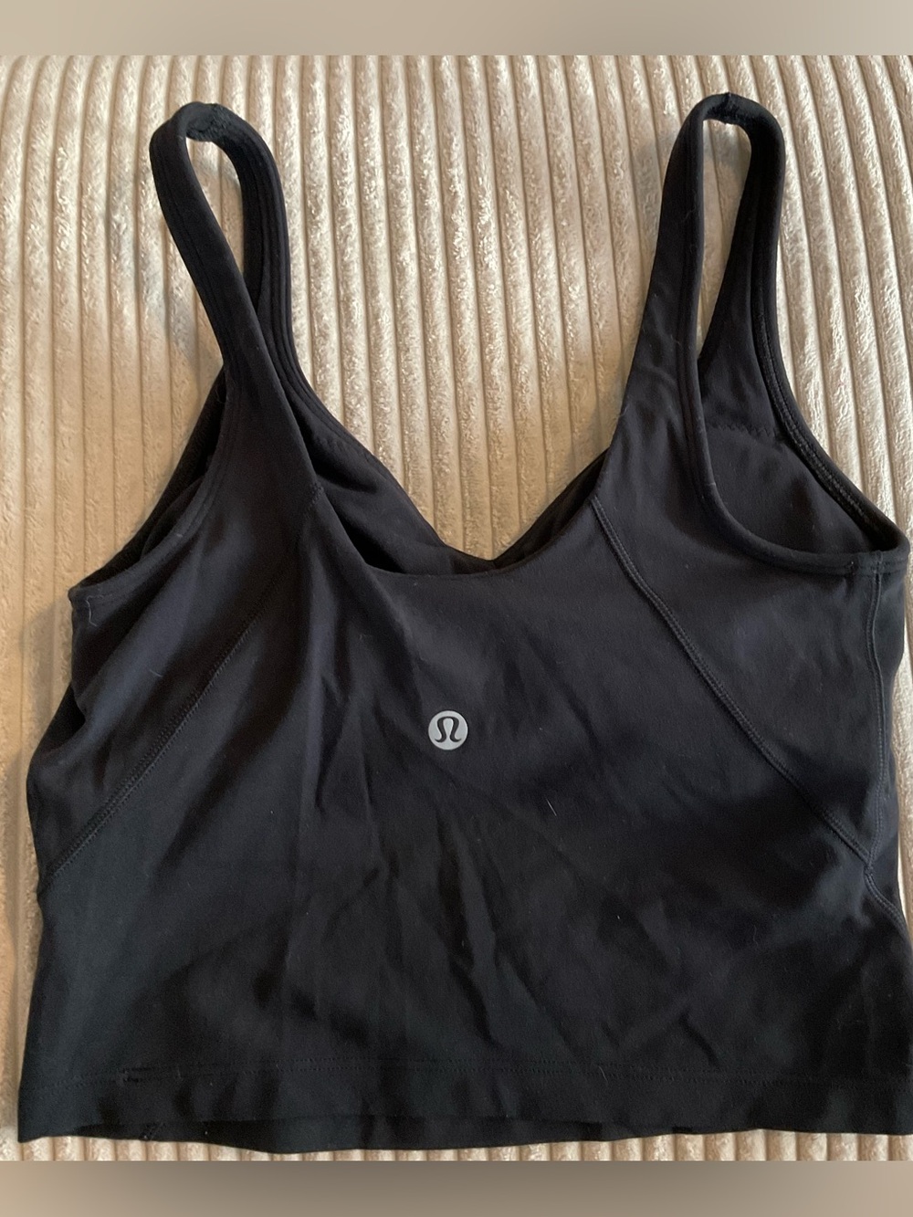 Lululemon x orange theory align black crop top sports bra - Picture 2 of 4